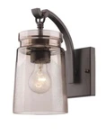 Golden Lighting Rubbed Bronze Travers 1405-1W Rbz-ag Wall Mount Sconce. Fixed Price $49.99.