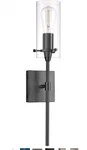 Linea Di Liara Effimero Matte Black Modern Wall Sconce Lighting Bathroom.... Fixed Price $31.70.