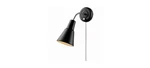 Globe Electric 65312 Ramezay Gooseneck Sconce, Matte Black, Bulb Not Included. Fixed Price $32.22.