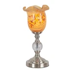 Dale Tiffany Light Speckle Hand Blown Art Glass Lamp, Nickel/beige - AA21186. Fixed Price $99.99.