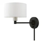 Livex Swing Arm Wall Lamps 1 Light 9" Lamp, Bk/nk/owh 40080-04. Fixed Price $194.96.