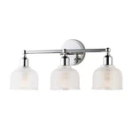 Maxim Lighting Hollow 3-LIGHT Bath Vanity, Polished Chrome 11323CLPC. Fixed Price $174.00.