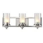 Odyssey 22 In. 3-LIGHT Brushed Nickel Bathroom Vanity (n). Fixed Price $69.34.