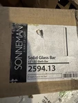 Sonneman 2594.13 Solid Glass Bar 32" Led Bathroom Light Satin Nickel. Fixed Price $399.99.