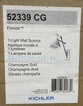 Kichler 52339CG Finnick 20" Swing Arm Wall Sconce - Champagne Gold *read*. Fixed Price $59.99.