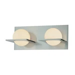 2 Light Vanity Wall Fixture Chrome Finish Floating Orb Modern Bathroom Alico Elk. Fixed Price $29.21.