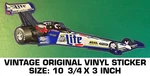 Top Fuel Miller Lite - Vintage Original Decal Sticker Drag Racing Nhra. Fixed Price $9.40.