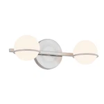 Justice Evolv Centric 2-LIGHT Bath Bar, Glass/nickel FSN-4162-OPAL-NCKL. Fixed Price $240.00.