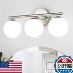 Foucasal Brushed Nickel Bathroom Fixtures 3-LIGHT Globe Vanity With. Fixed Price $102.01.
