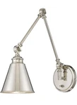 Savoy House Lighting Sconce Polished Nickel W/plug 9-961CP-1-109 Open Box. Fixed Price $150.00.