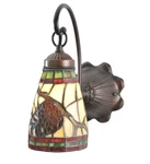 Meyda Tiffany 106293 Pinecone 6"W Light Wall Sconce - Multicolor. Fixed Price $323.75.