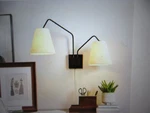 Home Decorators Collection Hilley 32 In. 2-LIGHT Matte Black Wall Sconce. Fixed Price $44.60.