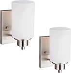 2-PACK Modern Vanity Fixture 1-LIGHT, Indoor Bathroom Wall Sconces Fo. Fixed Price $85.99.