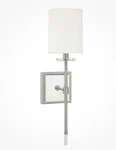Capital Lighting Sconce, Brushed Nickel Edin 628413BN-684. Fixed Price $99.00.