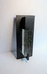 2 Woshitu Black Sconce Wall Lighting W/bubble Crystal, Dimmable Led. Fixed Price $75.00.