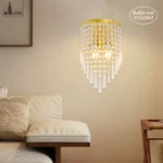 Crystal Wall Sconces Lighting Fixture Modern Semicircle Mount Lamp. Fixed Price $27.05.