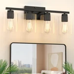 Honesorn Bathroom Fixtures 4-LIGHT, Vanity Matte Black, .... Fixed Price $51.16.