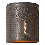 Irvins Country Tinware Willow Wall Sconce Light Kettle Black Finish 7.75 Inch. Fixed Price $69.95.
