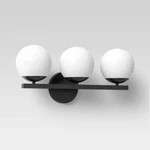 Geneva Globe Collection Vanity 3 Light Black - Project 62 Many Available. Fixed Price $63.48.