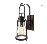 Muskoka Retro Lantern Wall Sconce Rubbed Bronze Model MUS109. Fixed Price $85.00.