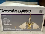 Angelo Lighting Company Polished Brass Finish Frosted Tulip Glass Shades #66094. Fixed Price $125.00.