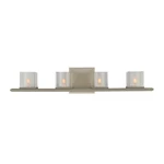 Naples 4-LIGHT 27" Bathroom Vanity Satin Nickel. Fixed Price $718.00.