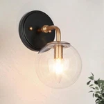 Classy Leaves Sconces Wall Lighting, 1-LIGHT Black Gold With Seeded. Fixed Price $38.92.