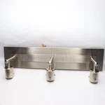 Hampton Bay 3-LIGHT Vanity Brushed Nickel 21" Only No Glass. Fixed Price $41.97.