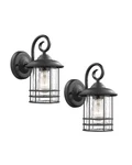 2 Pack Emliviar 1-LIGHT Outdoor Wall Lantern Black Finish OS-1803CW1. Fixed Price $34.99.