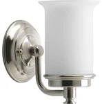 Progress Lighting P3059-09DI Currents 1-LIGHT Brushed Nickel Vanity Fixture. Fixed Price $39.99.