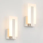 Joosenhouse Led Wall Sconce Set Hard-wired 9.76 Inch 2PACK, Nickel-dimmable. Fixed Price $105.99.
