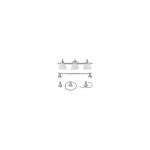 Globe Electric 50700 3-LIGHT Vanity Set, Frosted Glass, Brushed Steel Quantity. Fixed Price $99.61.