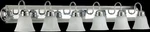 Quorum International 5094-6 Light 48"W Bathroom Vanity Nickel. Fixed Price $137.00.