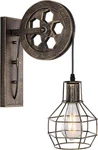 Baoden 1 Wall Light Fixture Industrial Mid Century Retro Iron Sconce Lift Pulley. Fixed Price $39.00.