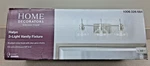 Home Decorators Halyn 23 In. 3-LIGHT Brushed Nickel Bathroom Vanity *A2. Fixed Price $39.90.