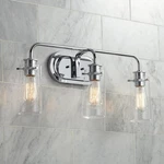 Kichler Braelyn 24" Wide Chrome 3-LIGHT Bath. Fixed Price $259.99.