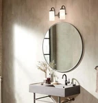 Kichler Lighting 55086BK, Kennewick Bathroom Vanity Light, Black. Fixed Price $45.55.