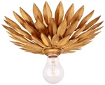 Crystorama Broche 11" Wide Antique Gold Deco Feather Ceiling Light. Fixed Price $182.40.