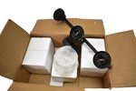 Unicozin 3 Light Vanity Bathroom Fixture Modern Clear Glass Shade E26 Wall Mount. Fixed Price $34.99.