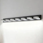 Led 55'' Vanity 7 Light Modern Matte Black For Bathroom Mirror Wall Lamp Fixture. Fixed Price $178.99.