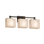 Justice Design Tetra 3 Lt Bath Bar, Rect, Dk Brz, Clouds, Incan. Fixed Price $390.00.