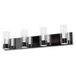 Afx DPHV2707L30D1PC Delphia 4-LIGHT Vanity Polished Chrome Finish Clear. Fixed Price $278.00.