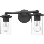 Z-lite 742-2V-MB Thayer Light 16 Inch Matte Black Vanity Wall. Fixed Price $104.00.