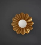 Modern Brass Wall Sconce Glass Globe Contemporary Indoor Light. Fixed Price $384.00.