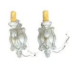 Arte De Mexico N. Hollywood Ca Pr. Metal Wall Sconces Lighting Wrought Iron Pewt. Fixed Price $135.00.