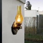 Iron Glass Lamp Industrial Wall Sconce Soft Retro Loft Lighting Fixture. Fixed Price $34.25.