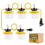 50FT Construction String Lights: 75W Ultra-bright 10500 Lumens Linkable Etl L.... Fixed Price $83.28.
