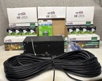 12 Outdoor Volt Wired Orbit Landscape Directional Lights, Transformer Driver. Fixed Price $285.00.