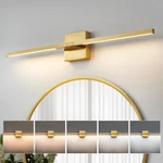 Gold Bathroom Vanity Light Fixtures - 30 Inch Rotatable Modern 5CCT Led. Fixed Price $96.99.