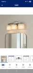 Allen + Roth Merington 21.5-IN 3 -light Brushed Nickel Transitional Vanity. Fixed Price $32.50.